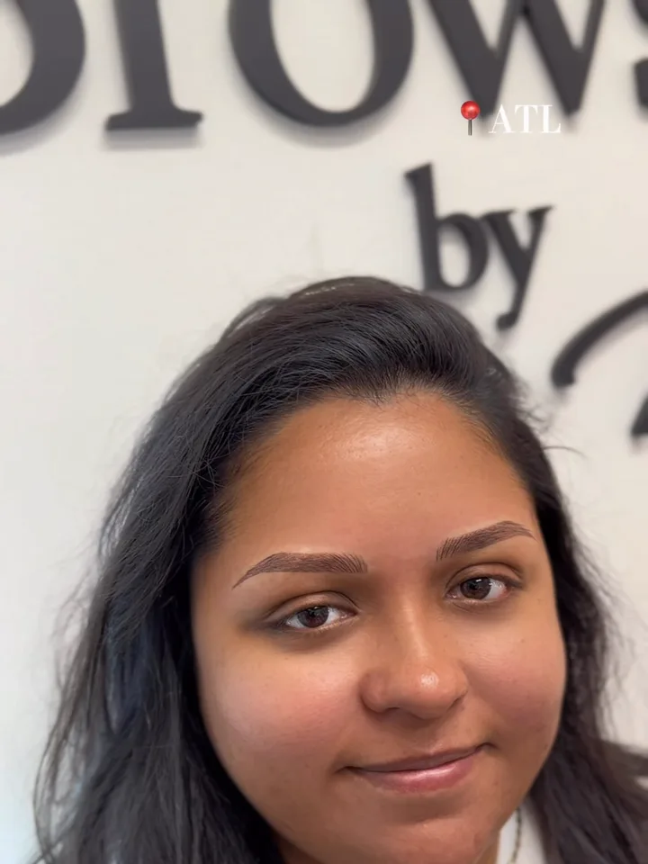 Brow transformation by Brows by Aylin, permanent makeup in Marietta GA